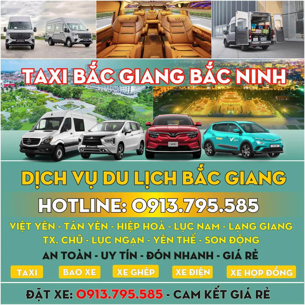 Taxi Điện BẮC GIANG Bắc Ninh - Không mùi, Không ồn, Uy tín