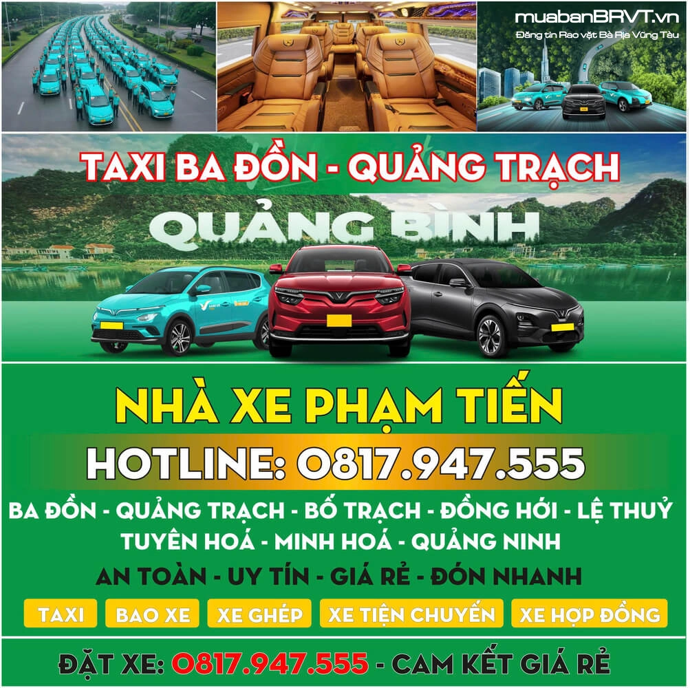 Taxi Điện BA ĐỒN - Không Mùi, Không Ồn, Tiết kiệm chi phí