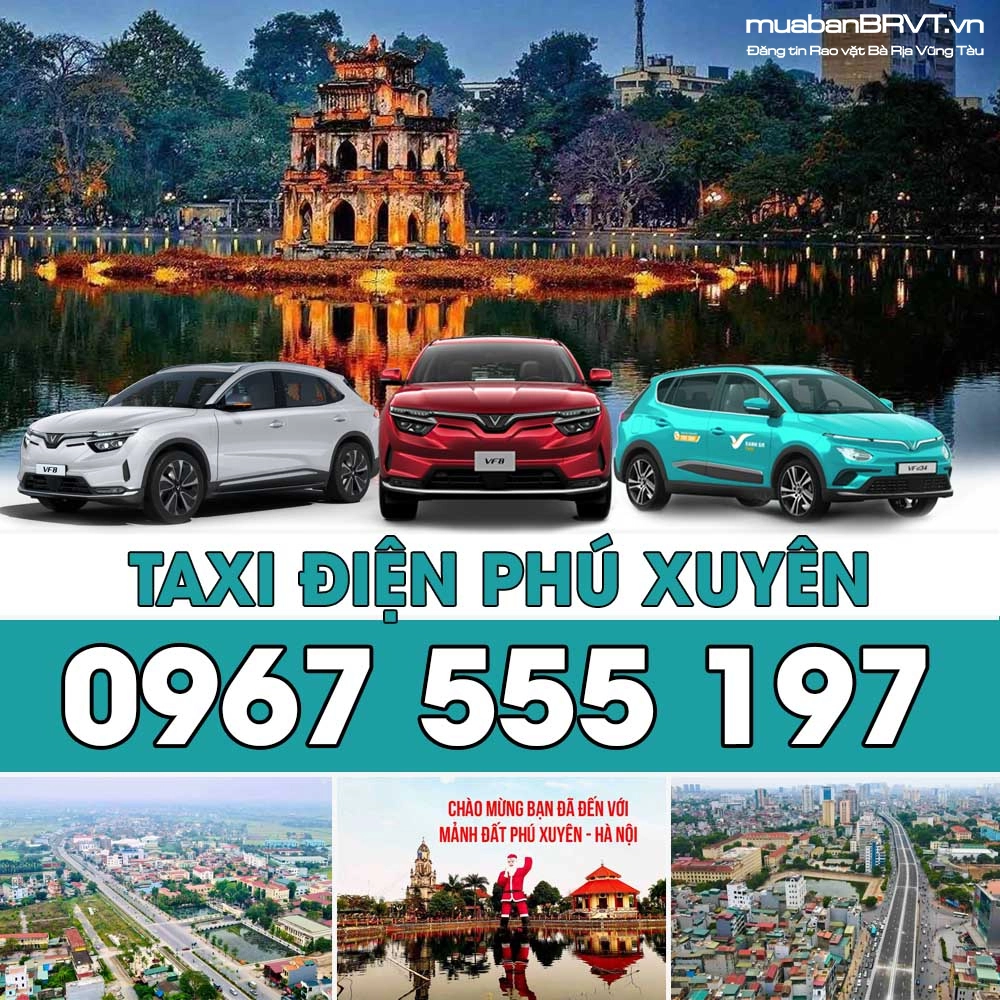 Taxi Điện PHÚ XUYÊN Hà Nội - Không mùi, Không ồn, An toàn