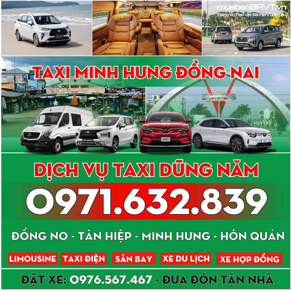 Tổng Đài Taxi Minh Hưng Đồng Nai – Số Điện Thoại Đặt Xe
