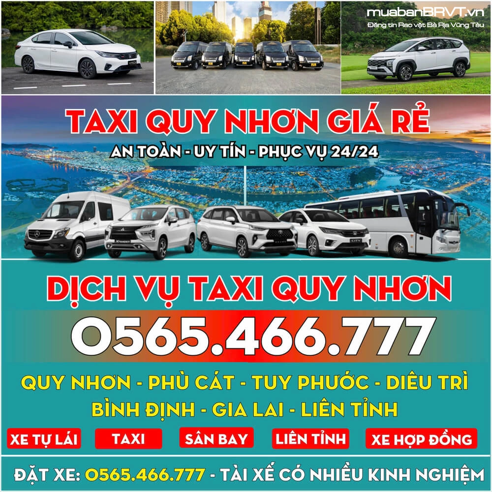 Taxi NHƠN BÌNH Quy Nhơn Gia Lai