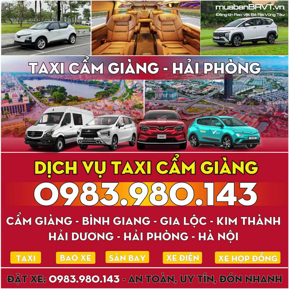 Taxi CẨM GIÀNG Hải Dương