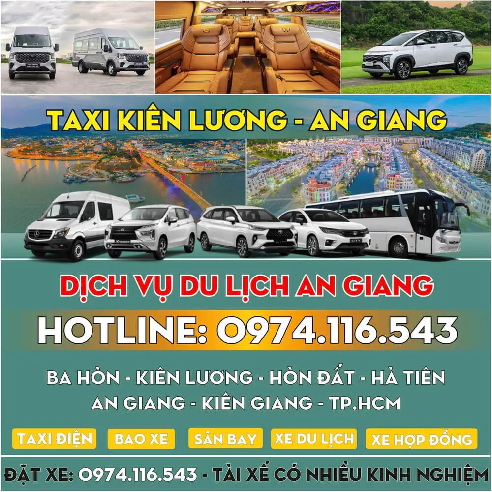 Taxi Điện KIÊN LƯƠNG An Giang - Không ồn, Không mùi, Tiết kiệm