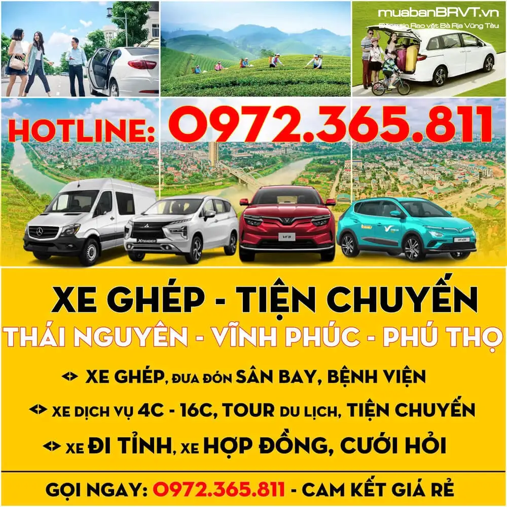 Xe Ghép THÁI NGUYÊN Phú Thọ