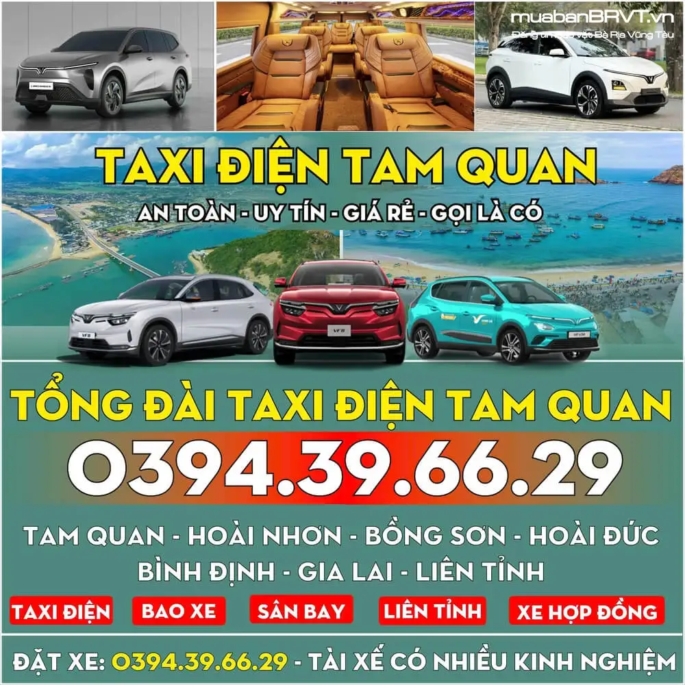 Tổng Đài Taxi Tam Quan Gia Lai – Số Điện Thoại Đặt Xe