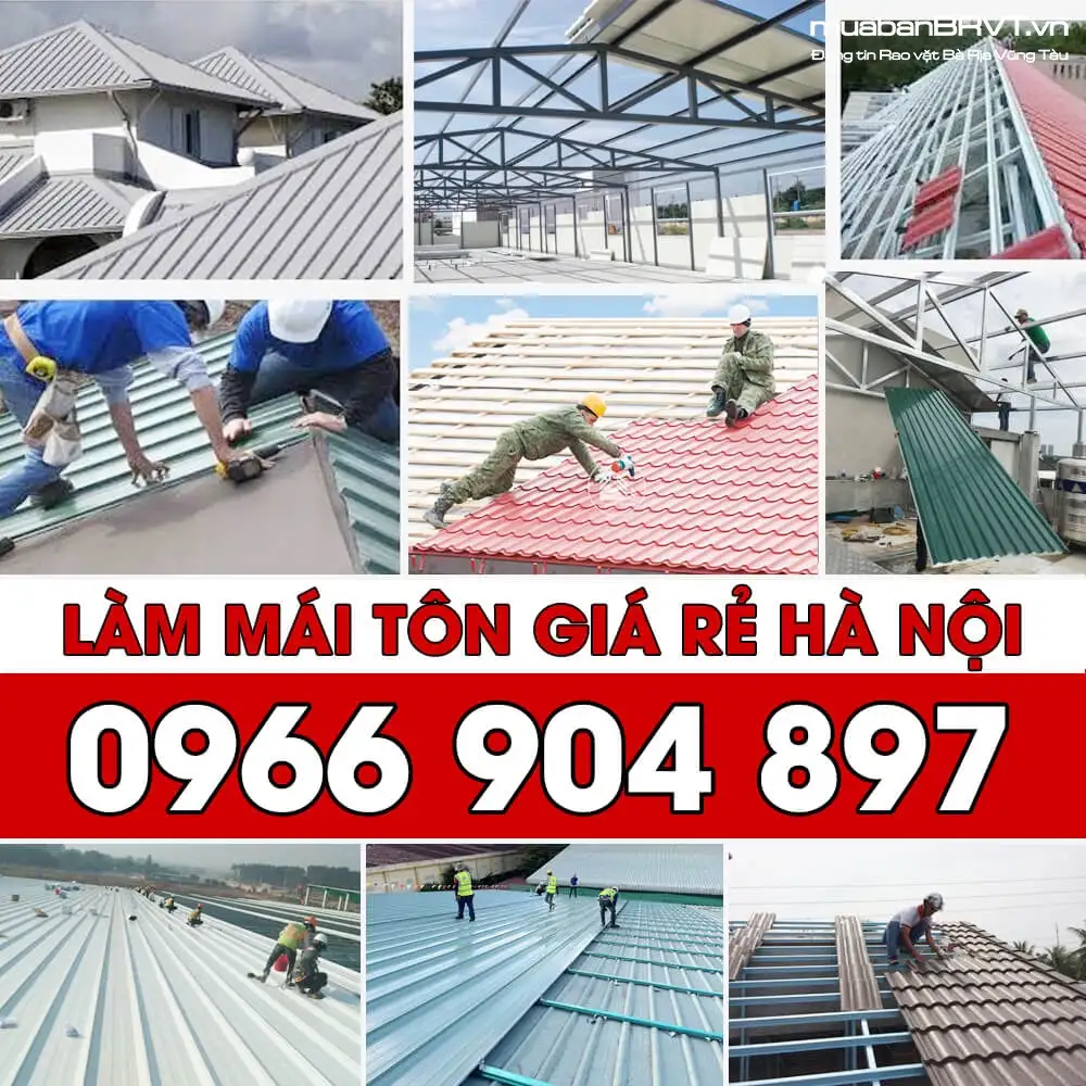 Làm MÁI TÔN Hà Nội - Dịch Vụ Uy Tín, Chất Lượng Và Tiện Lợi
