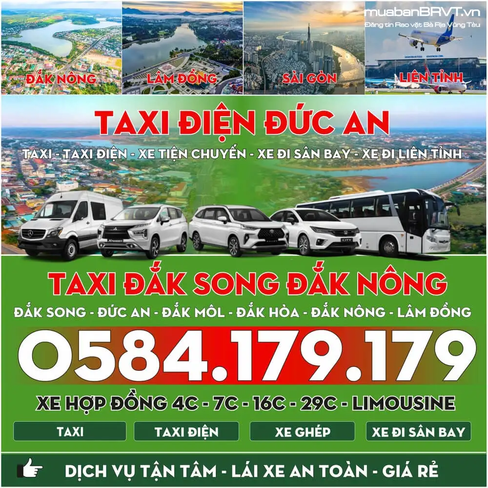 Tổng Đài Taxi Đắk Song Lâm Đồng – Số Điện Thoại Đặt Xe
