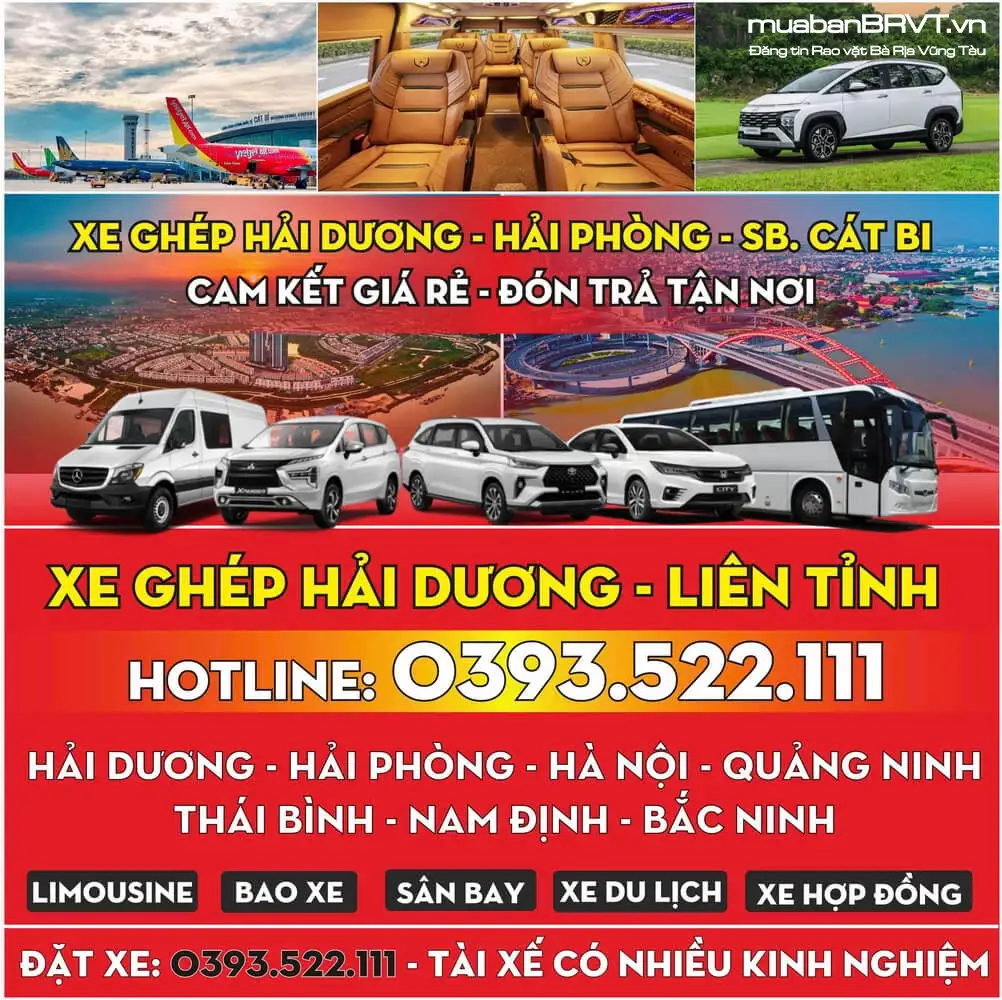 Xe Ghép Từ HẢI DƯƠNG Đi Hải Phòng
