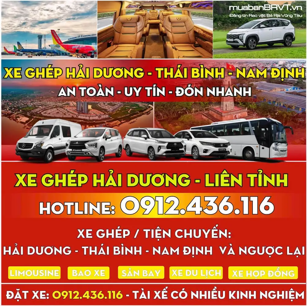 Xe Ghép HẢI DƯƠNG Thái Bình